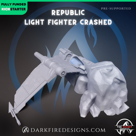 Crashed Republic Light Fighter