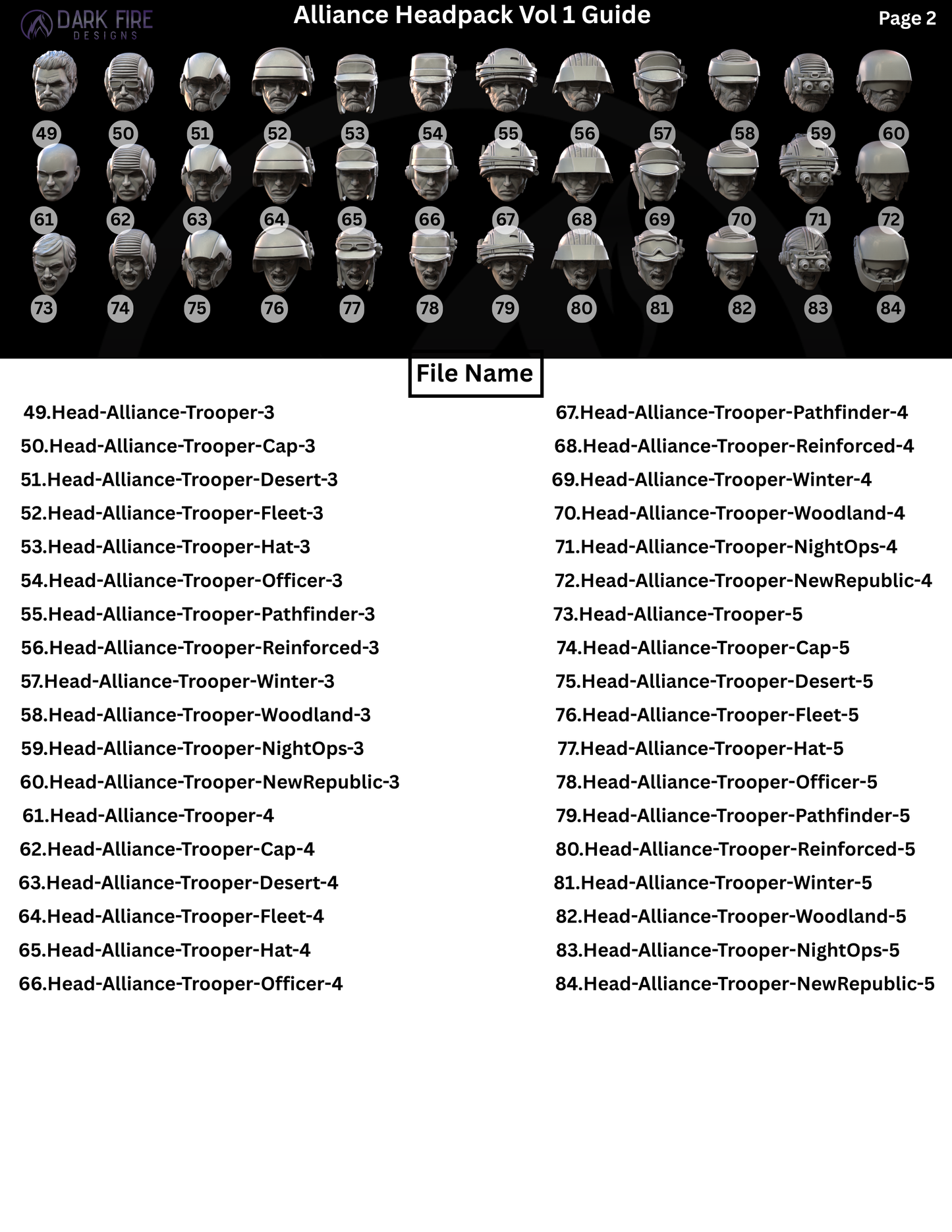 Alliance Head Pack Vol 1