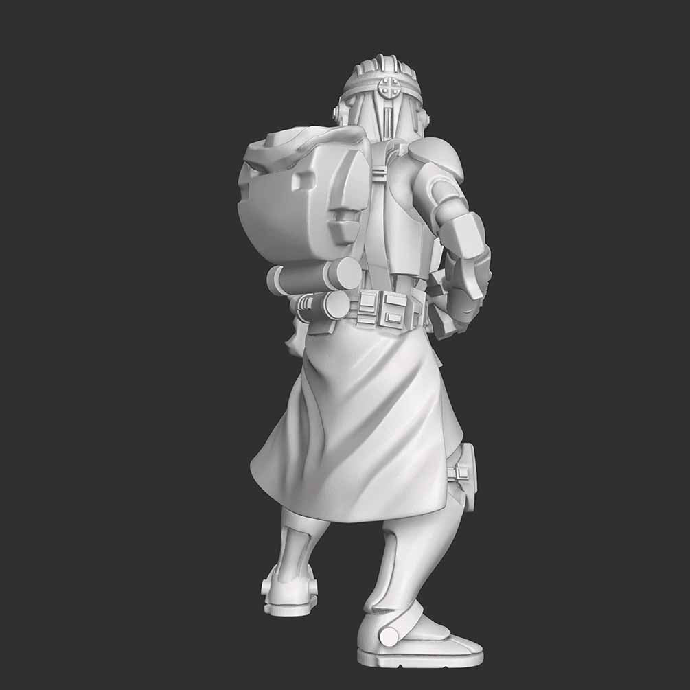 Battlefront Heavy Trooper with Rifle STL