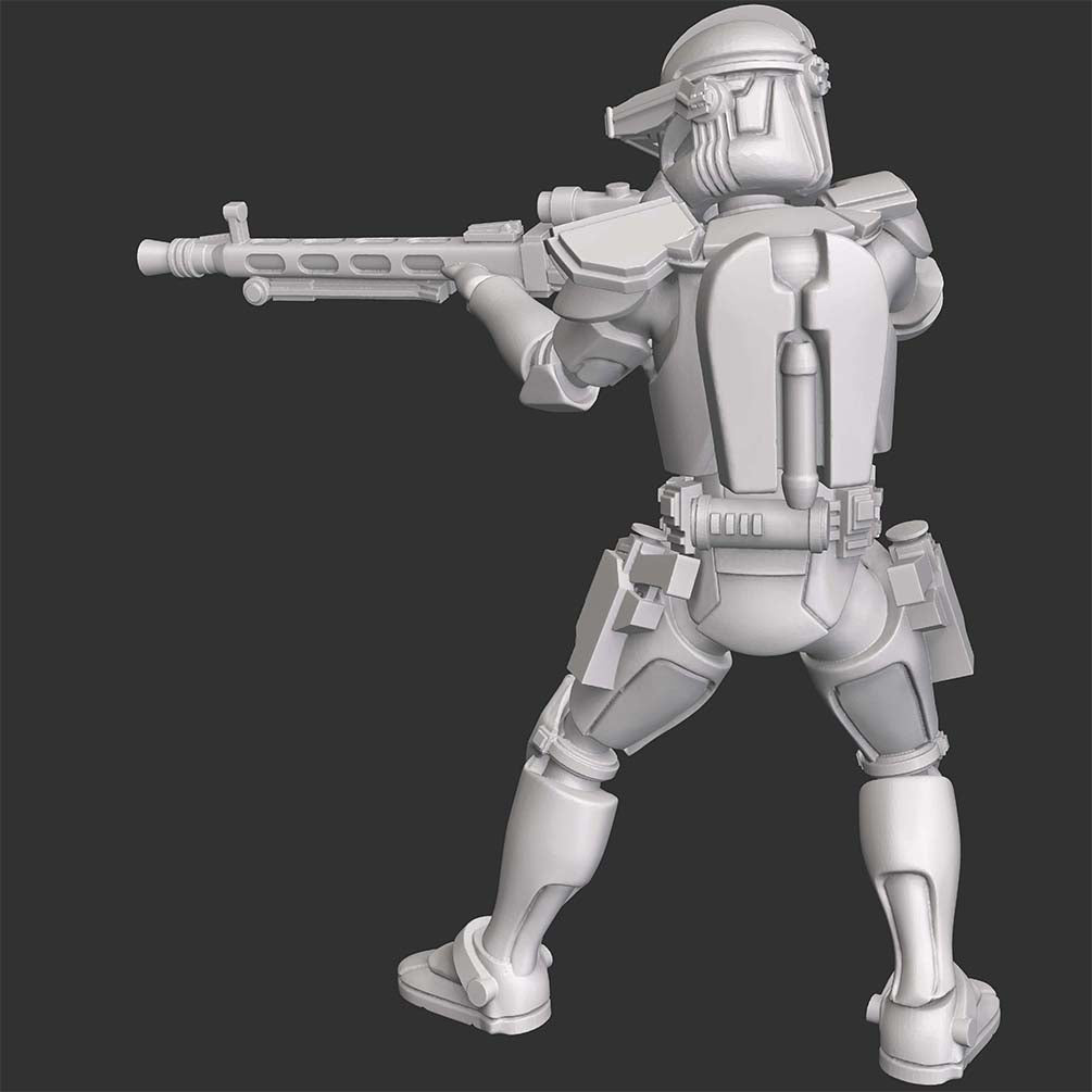 Battlefront Heavy Trooper with Rifle STL