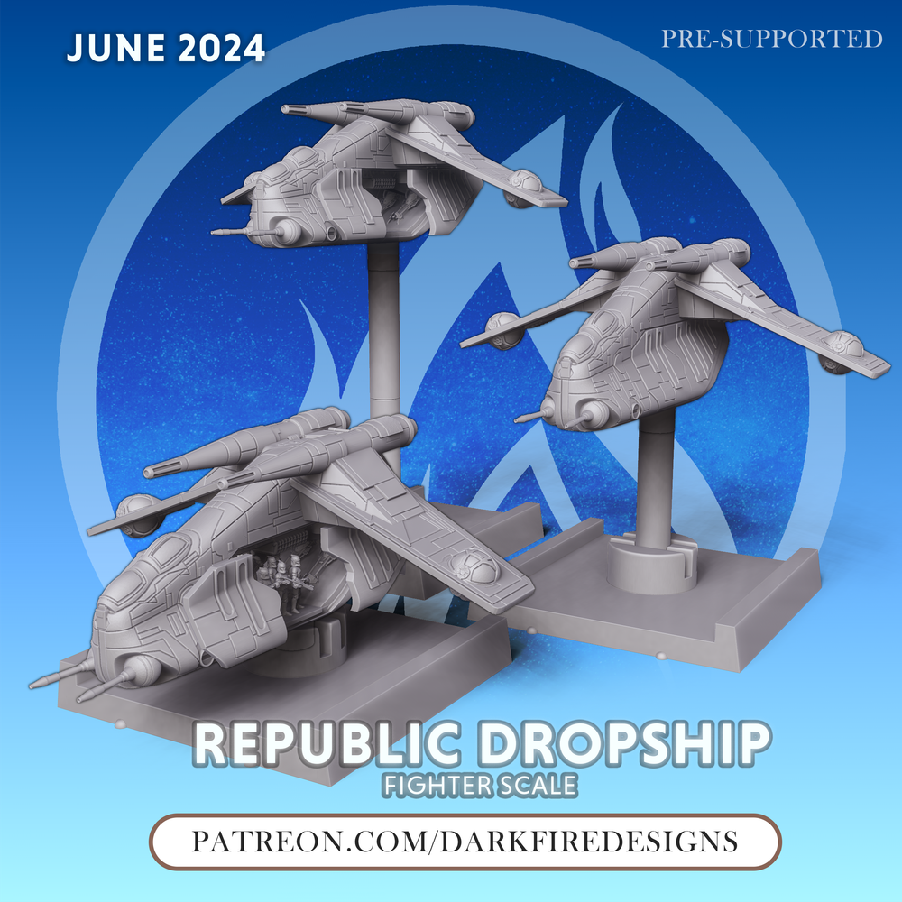 Republic Dropship - Fighter Scale