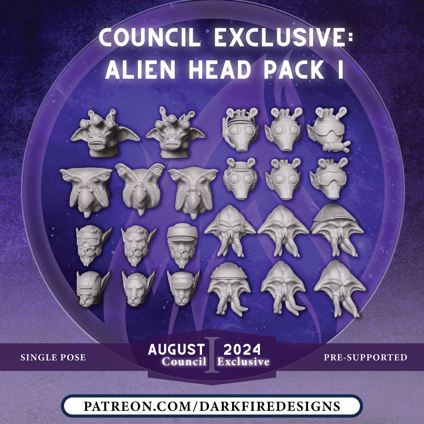 Alien Head Pack Vol I