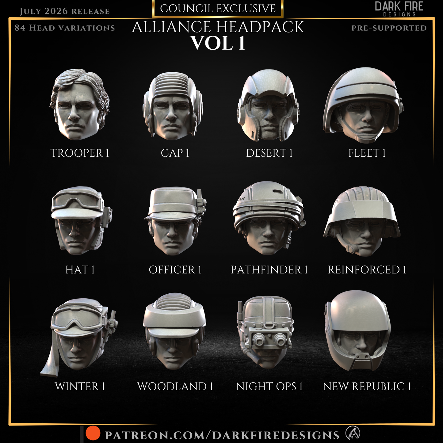 Alliance Head Pack Vol 1