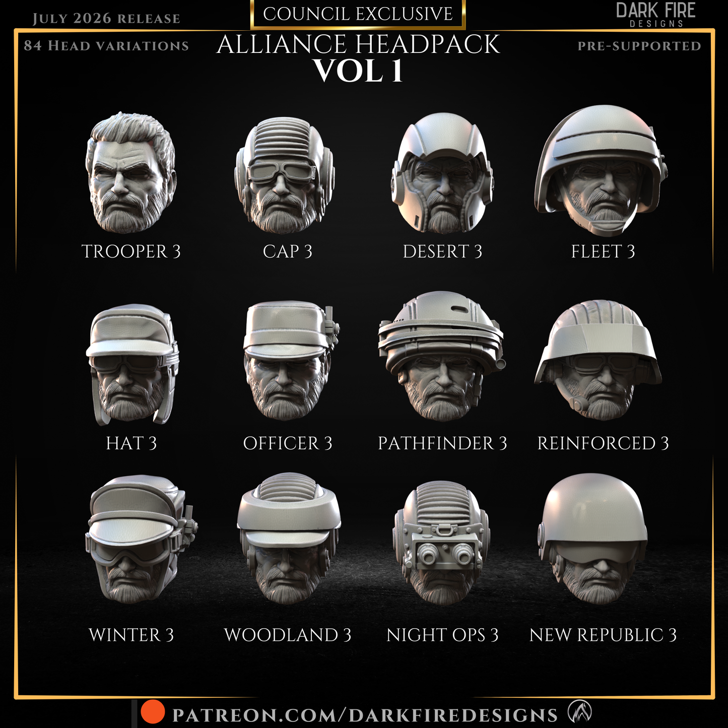 Alliance Head Pack Vol 1