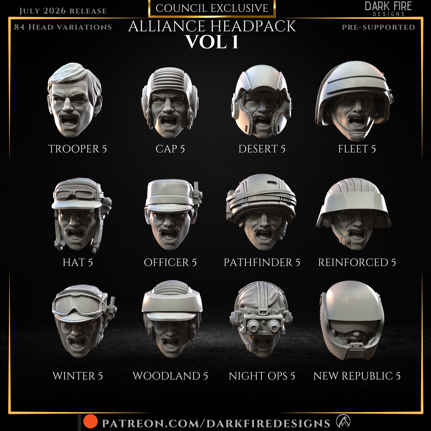 Alliance Head Pack Vol 1