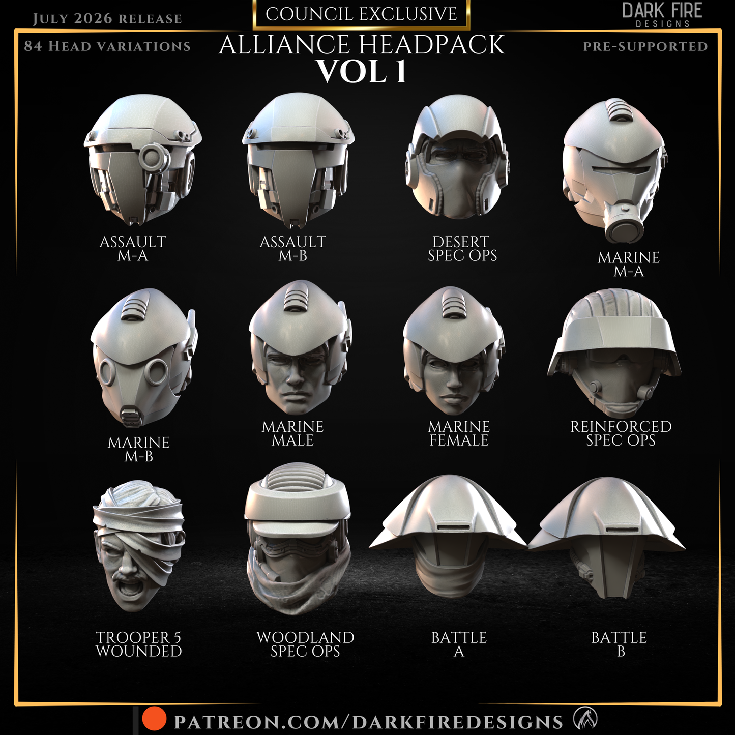 Alliance Head Pack Vol 1