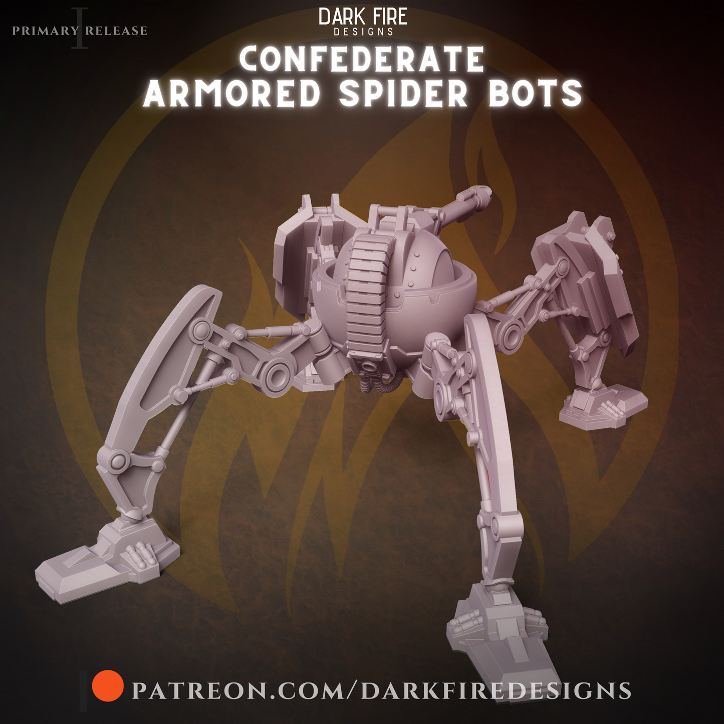 Confederate Armored Spider Bot