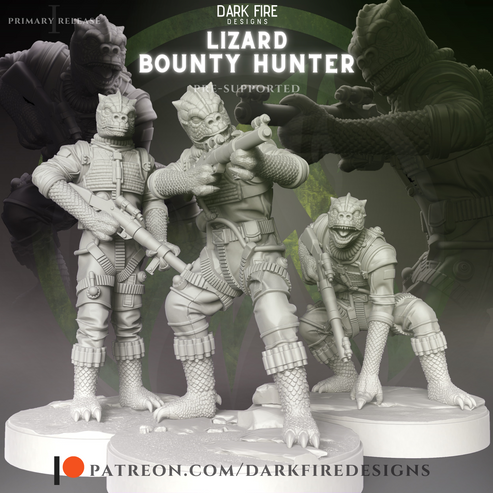 Lizard Bounty Hunter – Dark Fire Designs