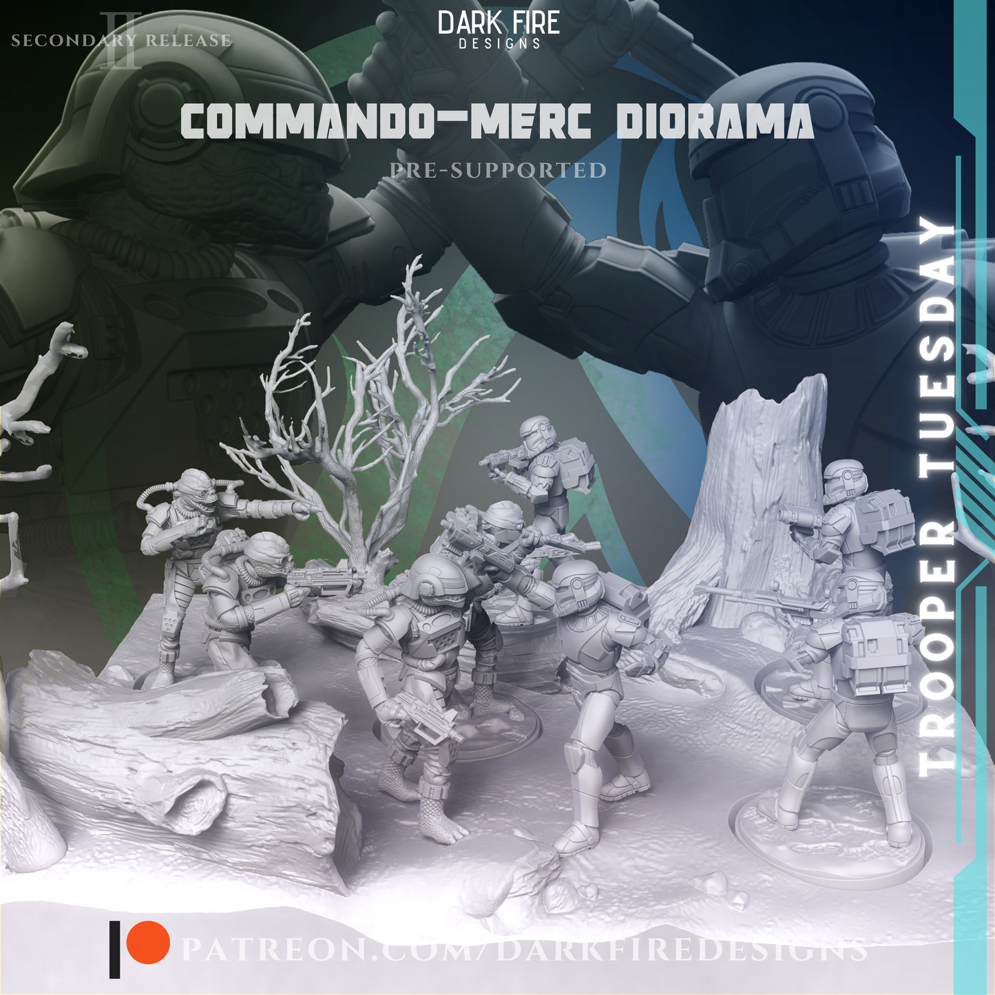 Commando Merc Diorama