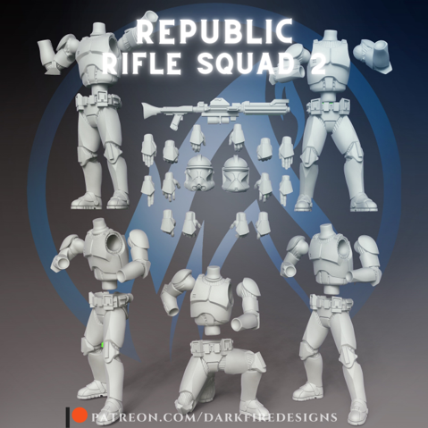 Republic Trooper Rifle Squad