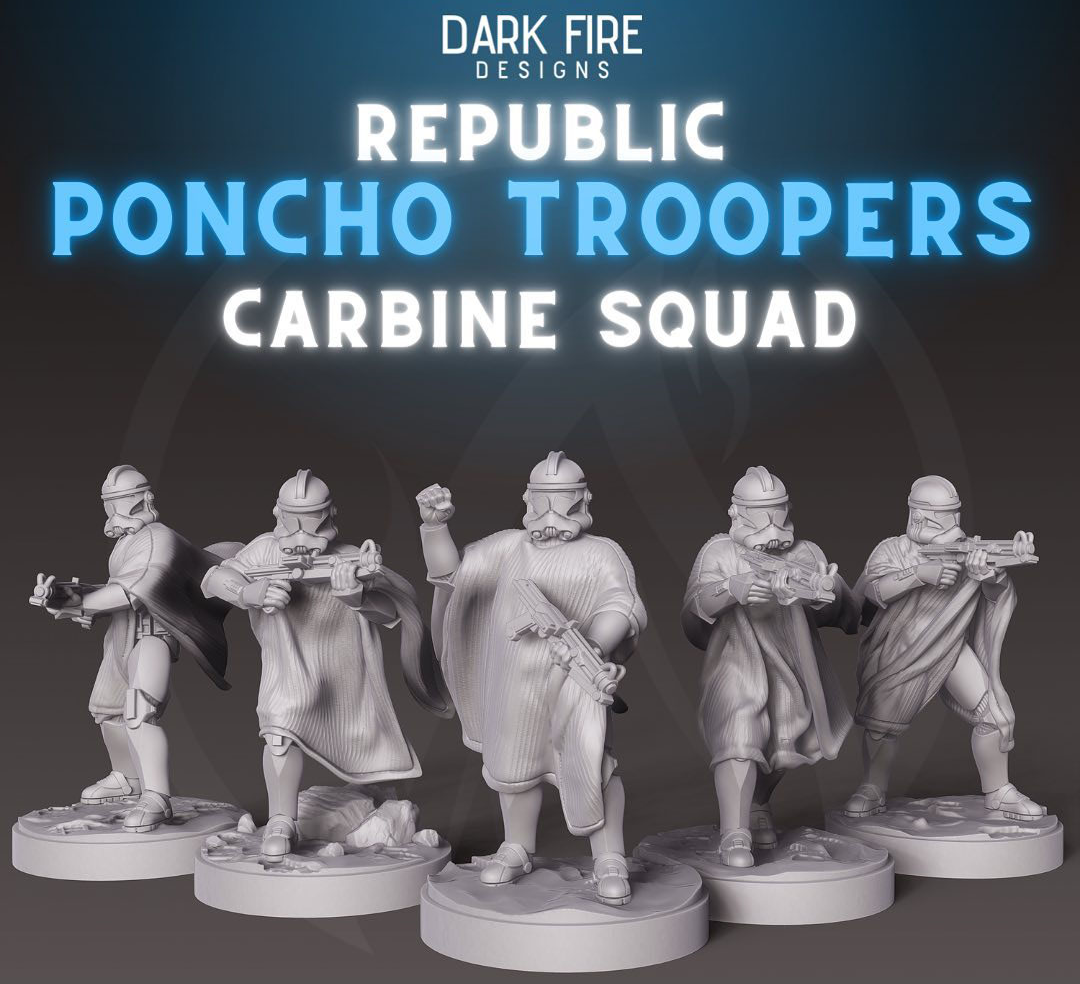 Republic Poncho Trooper Carbine Squad